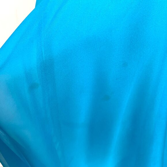 Rachel Allan Embellished Hand Beaded Gown Prom 8 Turquoise Pageant Formal Dress - Picture 10 of 12